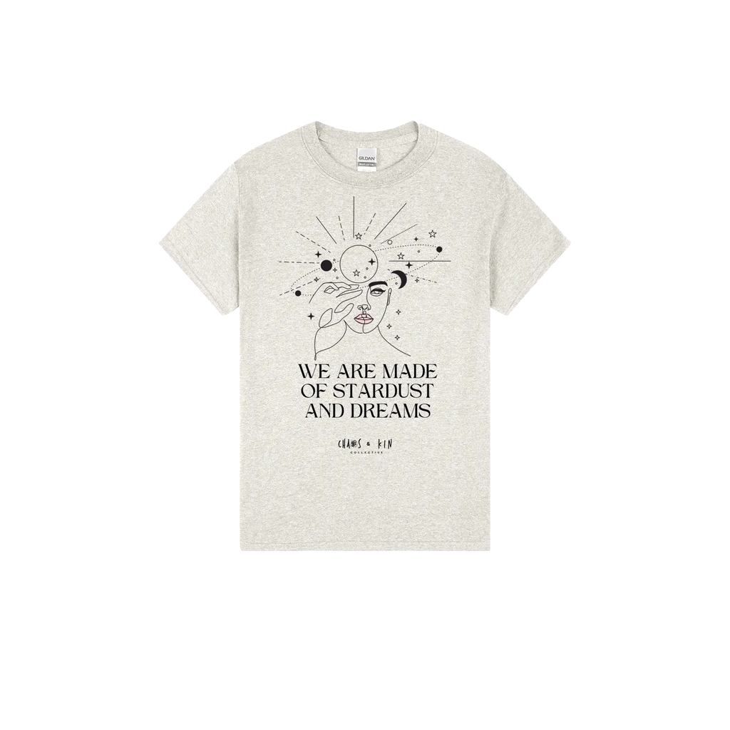 Ash front flat lay