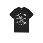 Black front flat lay