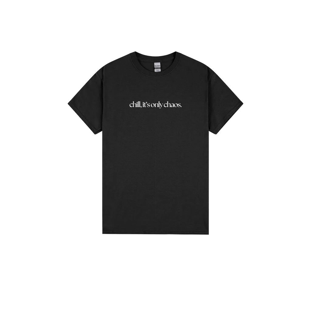 Black front flat lay