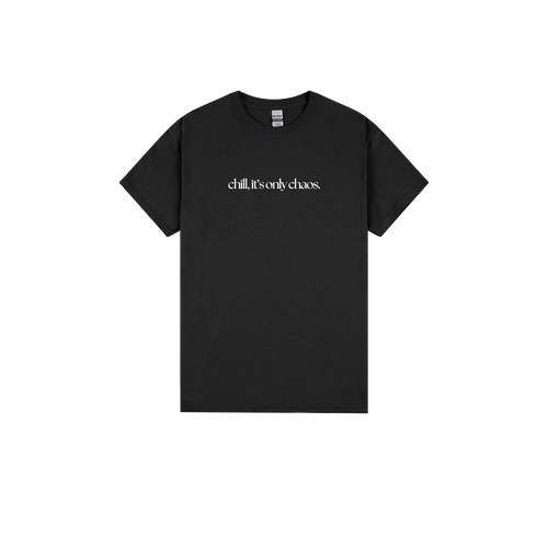 Black front flat lay