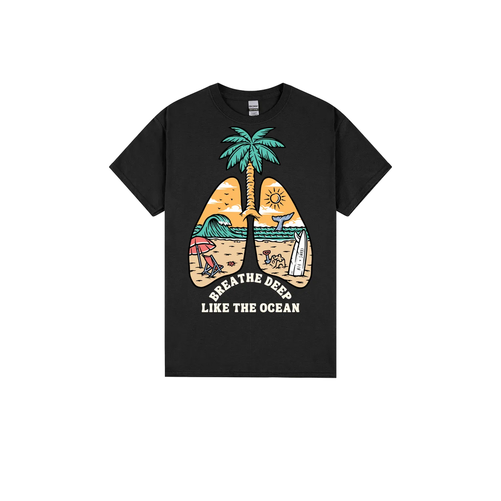 Black front flat lay