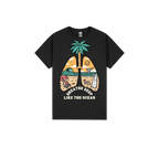Black front flat lay