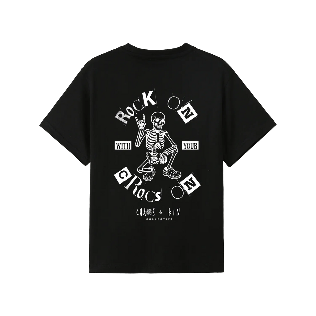 Black back flat lay