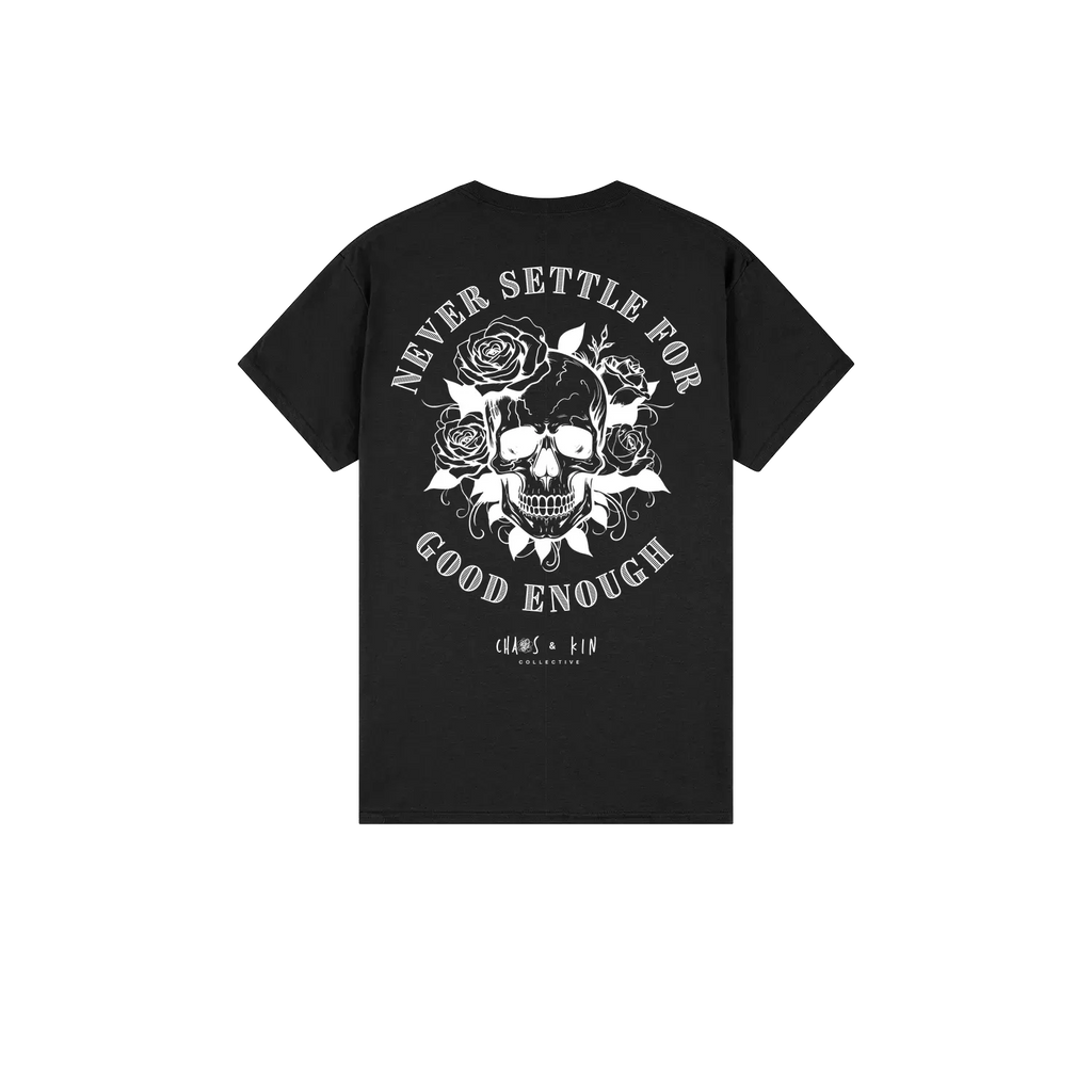 Black back flat lay