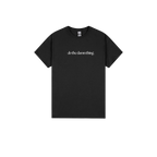 Black front flat lay