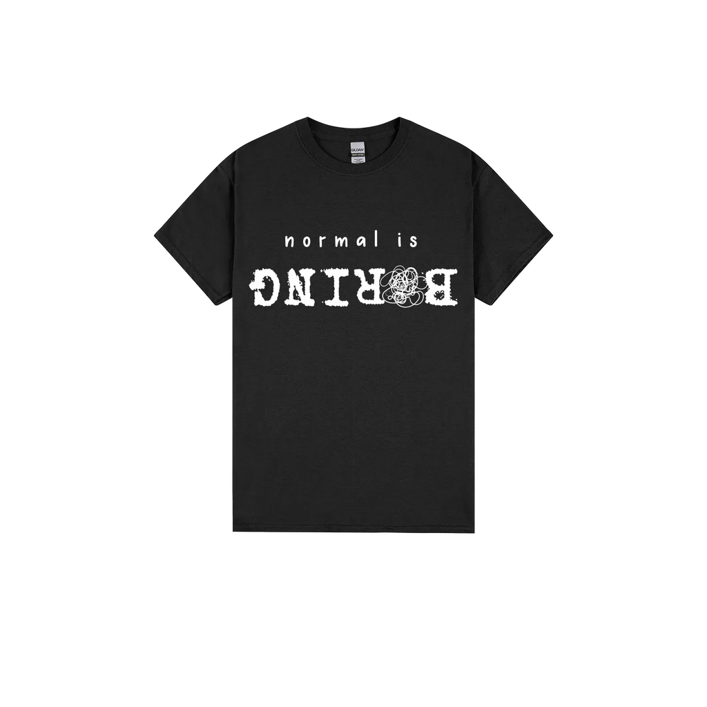 Black front flat lay