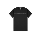 Black front flat lay