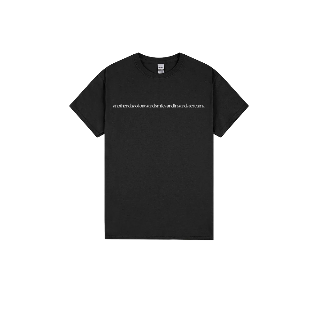 Black front flat lay