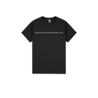 Black front flat lay