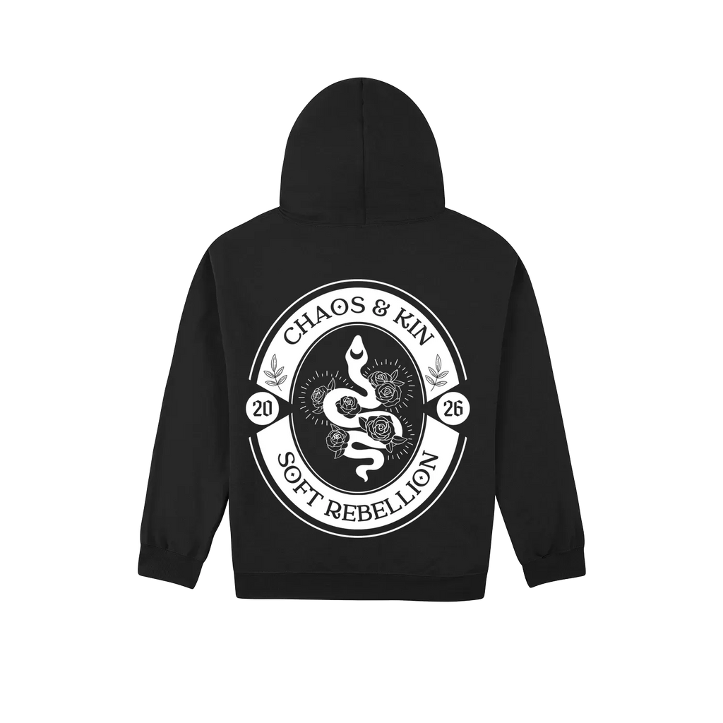 Black back flat lay