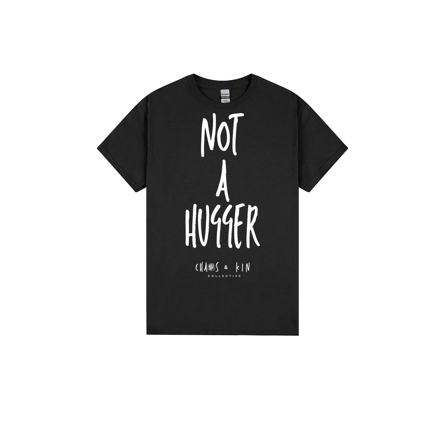 Black front flat lay