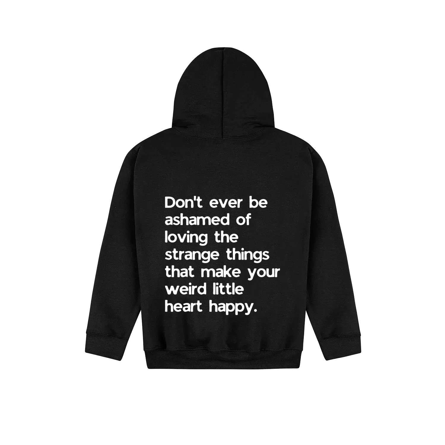 Black back flat lay