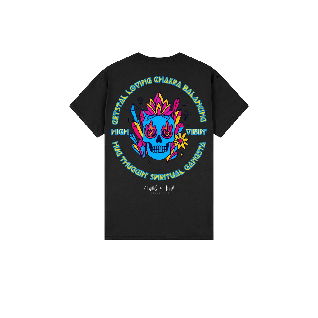 Black back flat lay