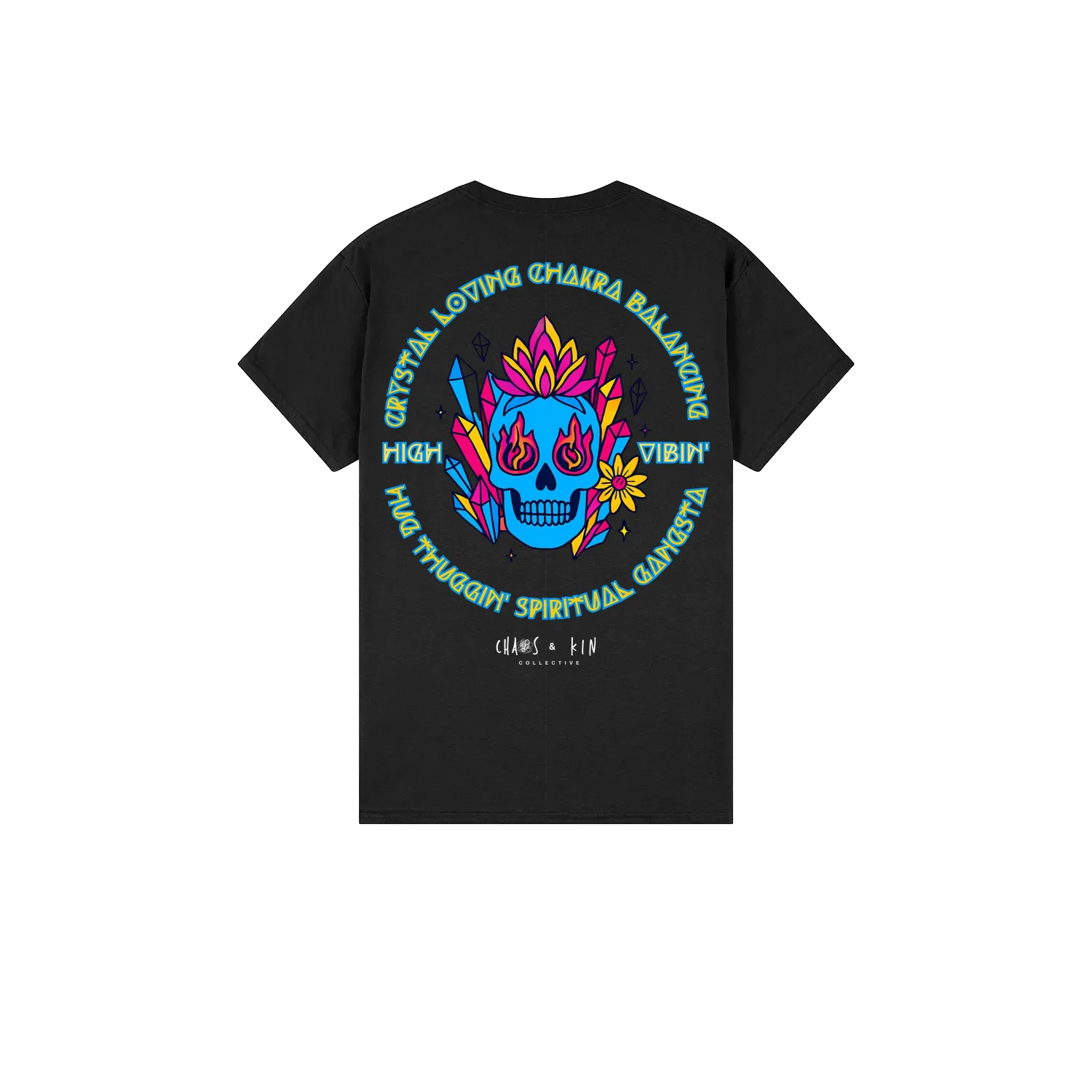 Black back flat lay