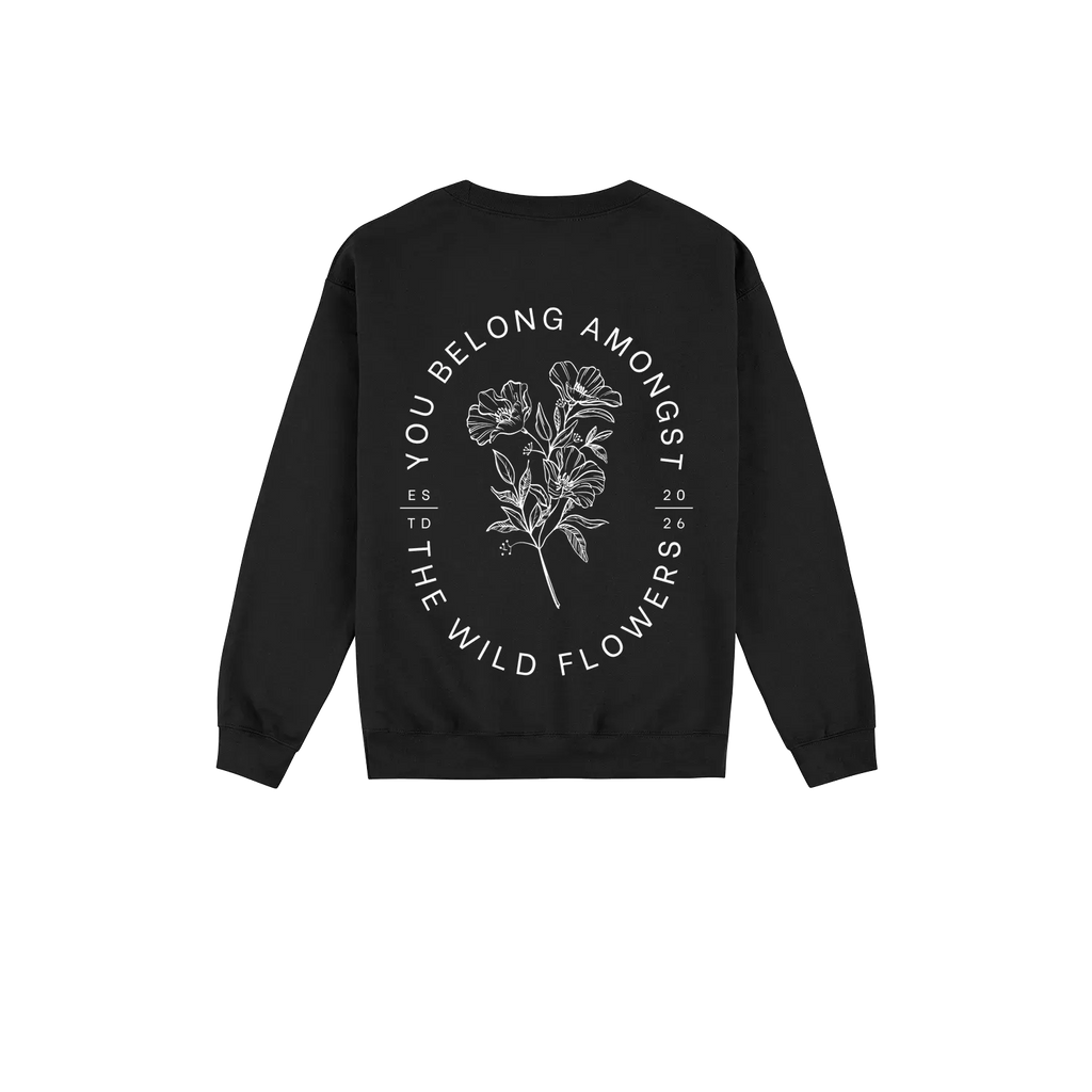 Black back flat lay