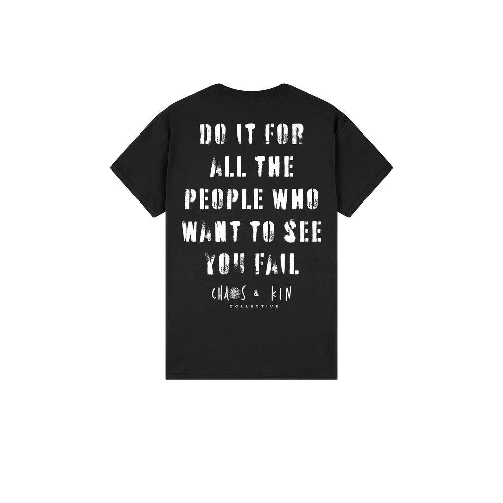 Black back flat lay