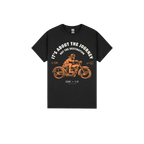 Black front flat lay