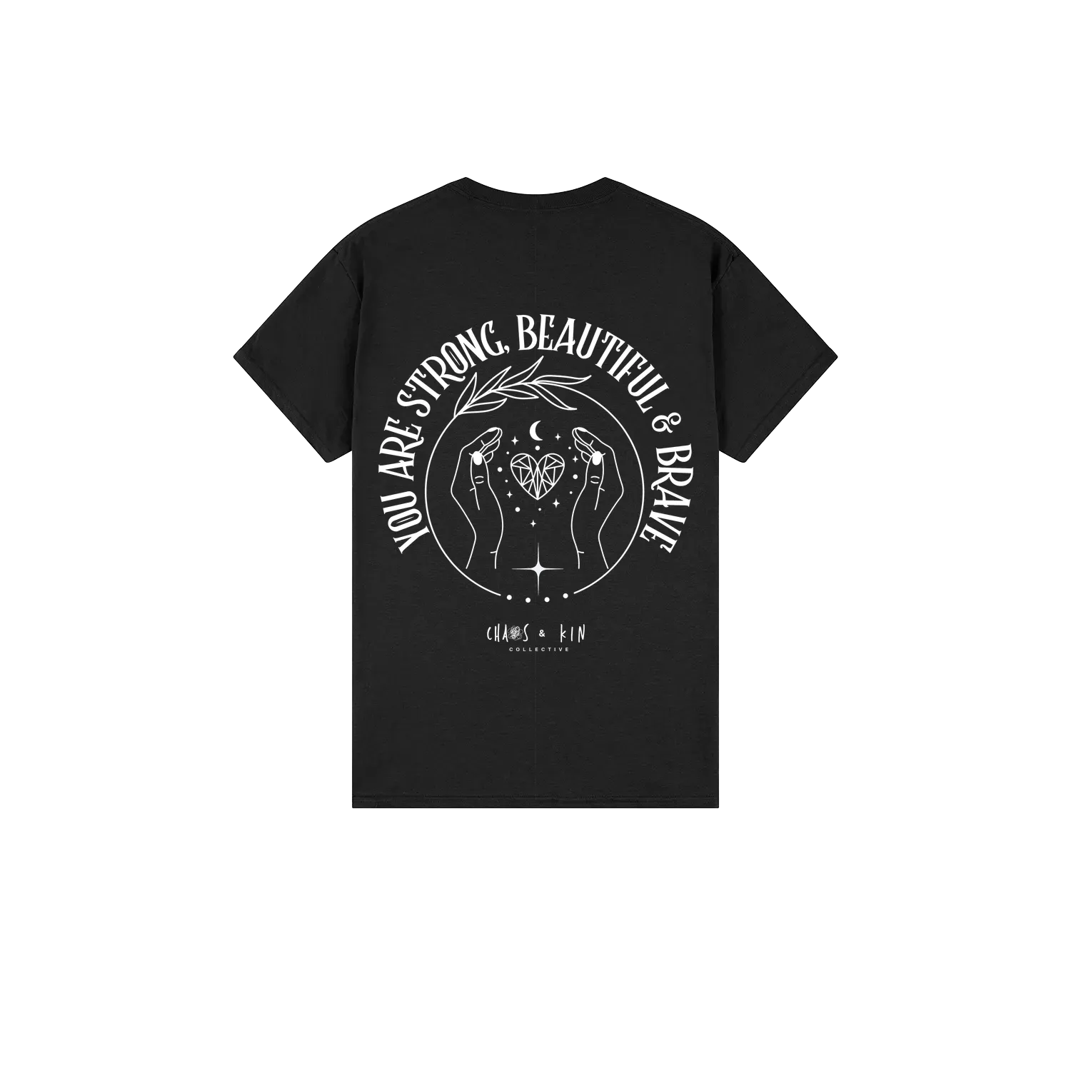 Black back flat lay