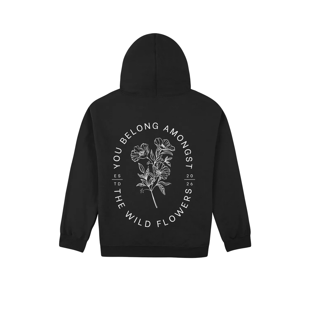 Black back flat lay