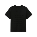 Black back flat lay