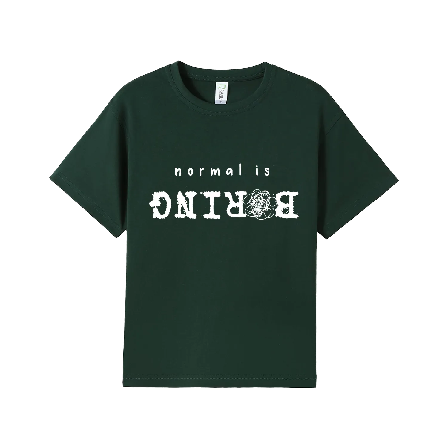Bottle Green front flat lay