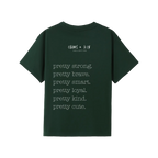Bottle Green back flat lay