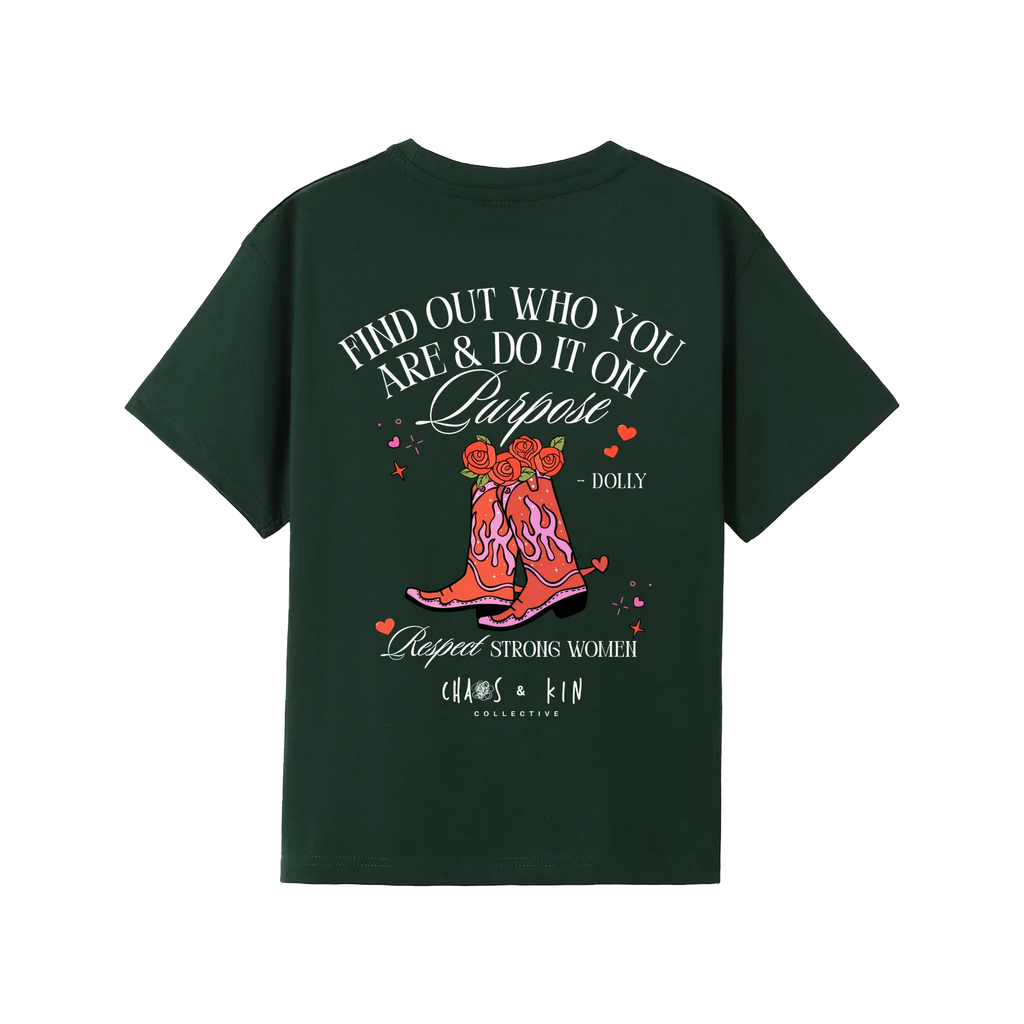 Bottle Green back flat lay