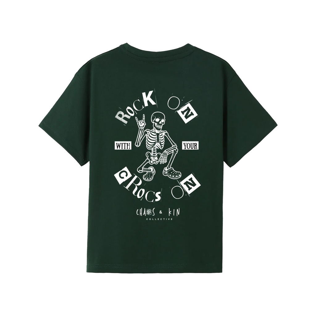 Bottle Green back flat lay