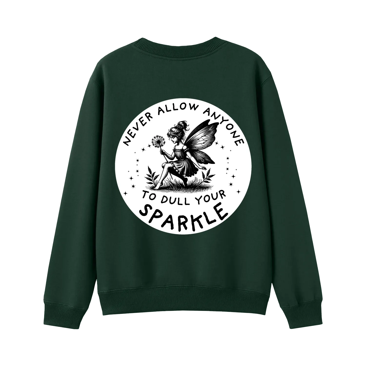 Bottle Green back flat lay