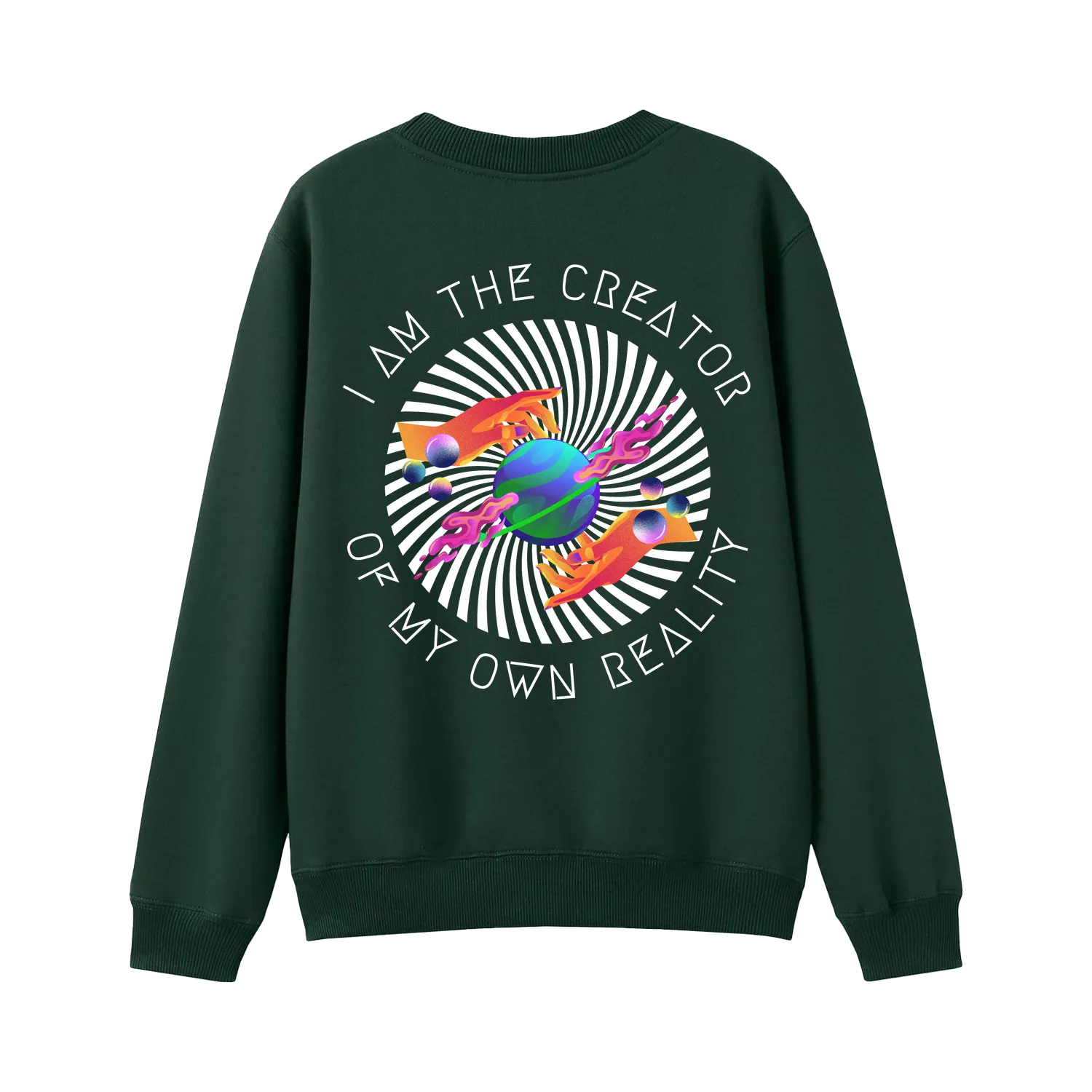 Bottle Green back flat lay