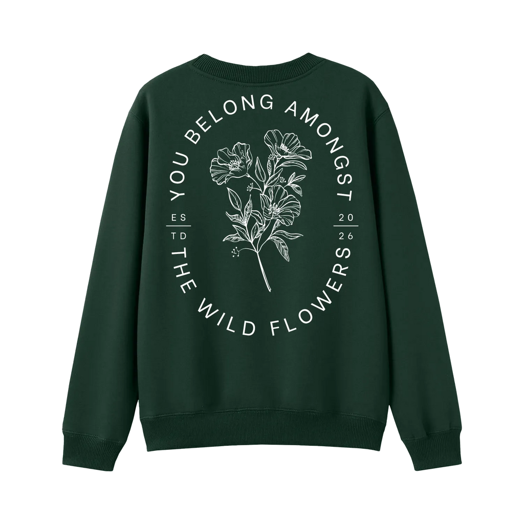 Bottle Green back flat lay