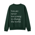 Bottle Green back flat lay