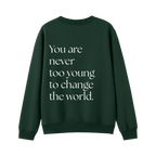 Bottle Green back flat lay