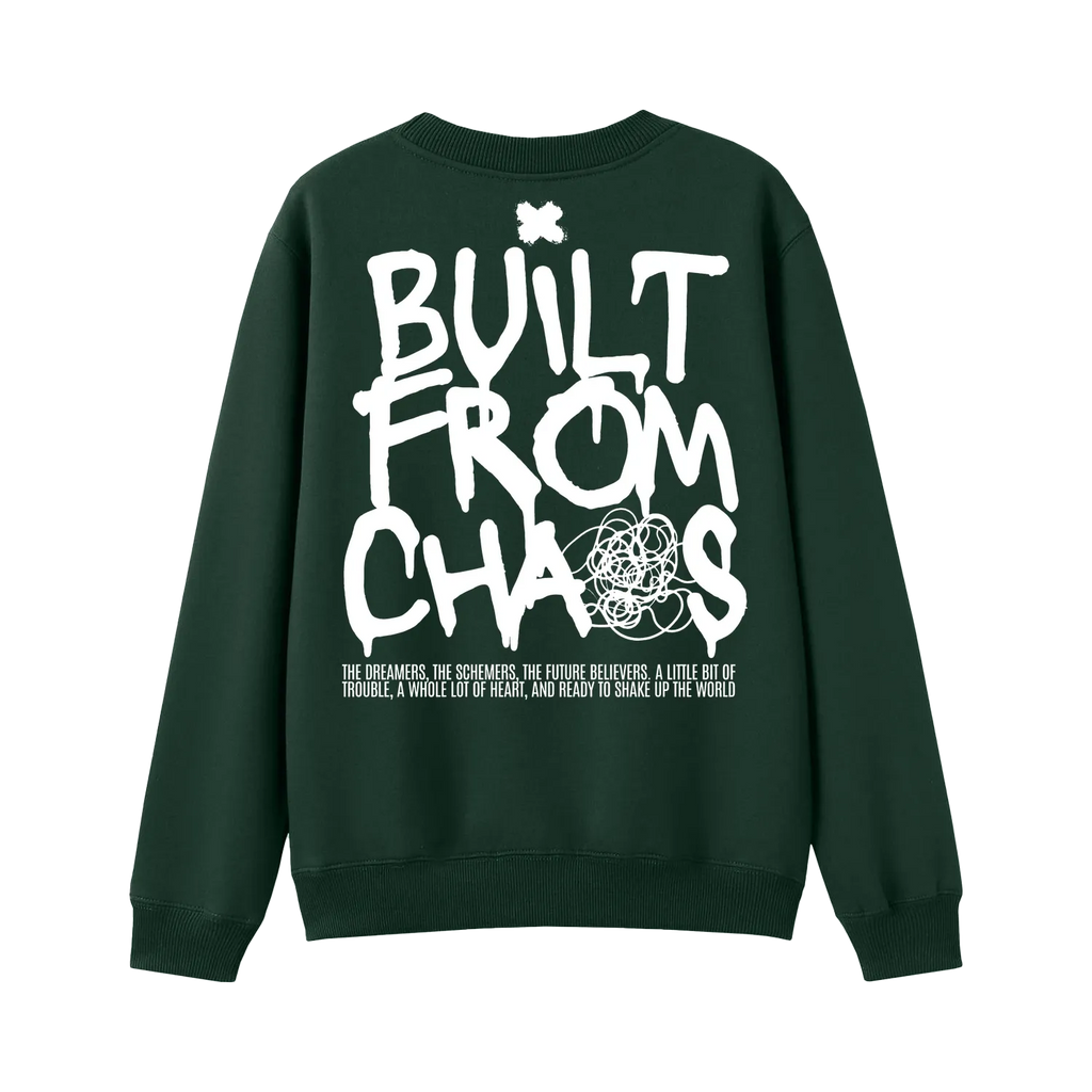 Bottle Green back flat lay