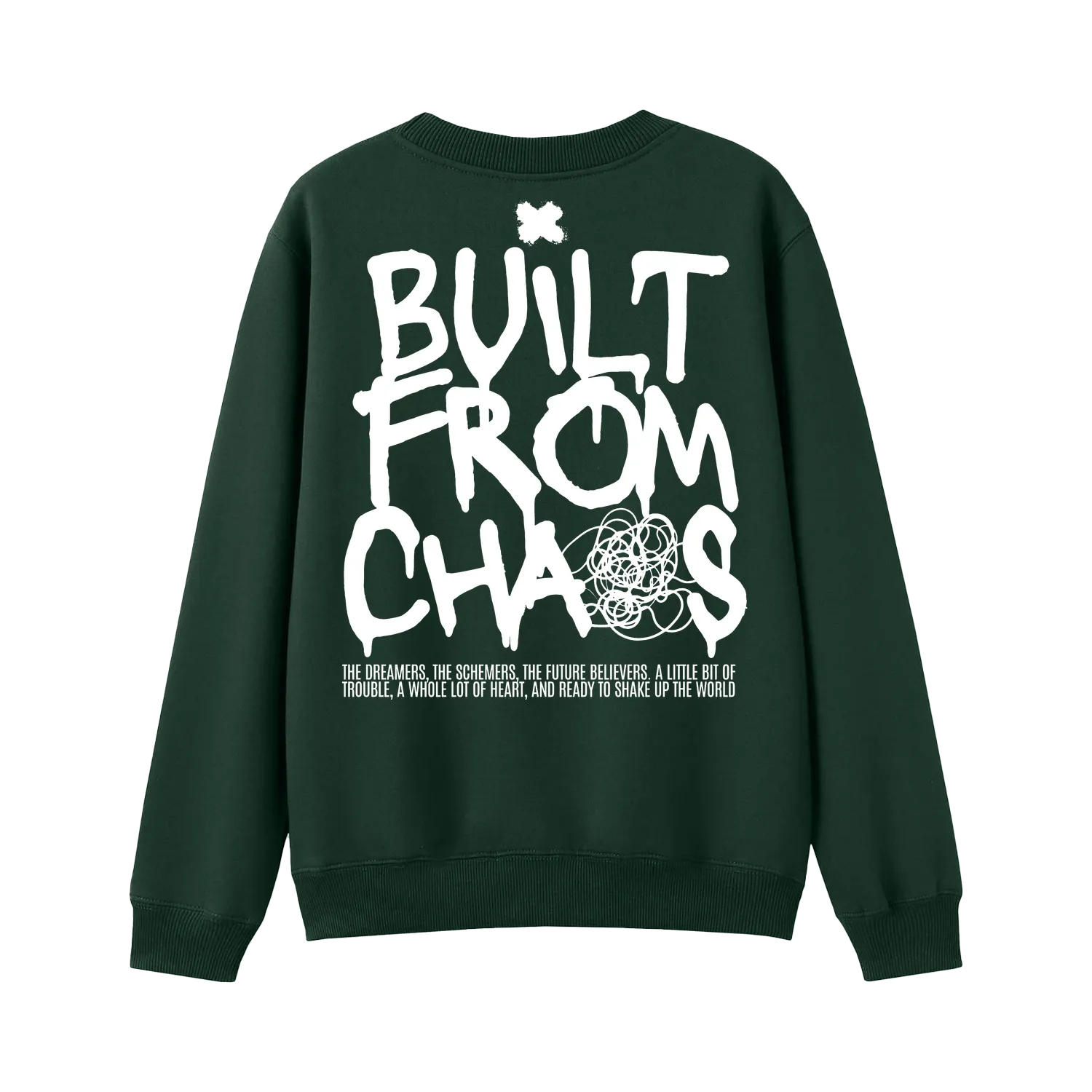 Bottle Green back flat lay