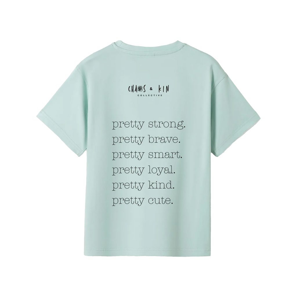Bright Mint back flat lay