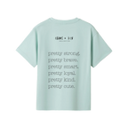 Bright Mint back flat lay