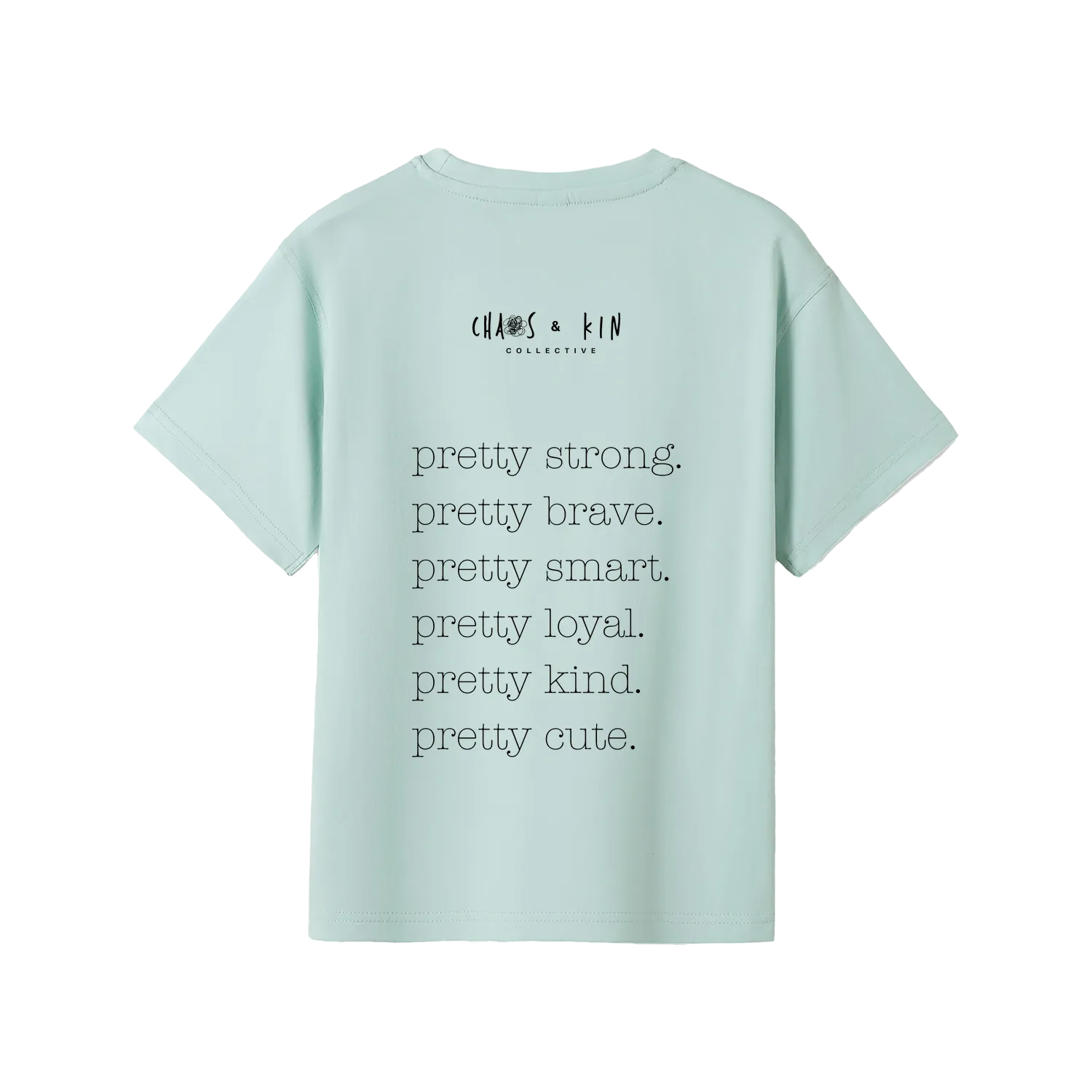 Bright Mint back flat lay