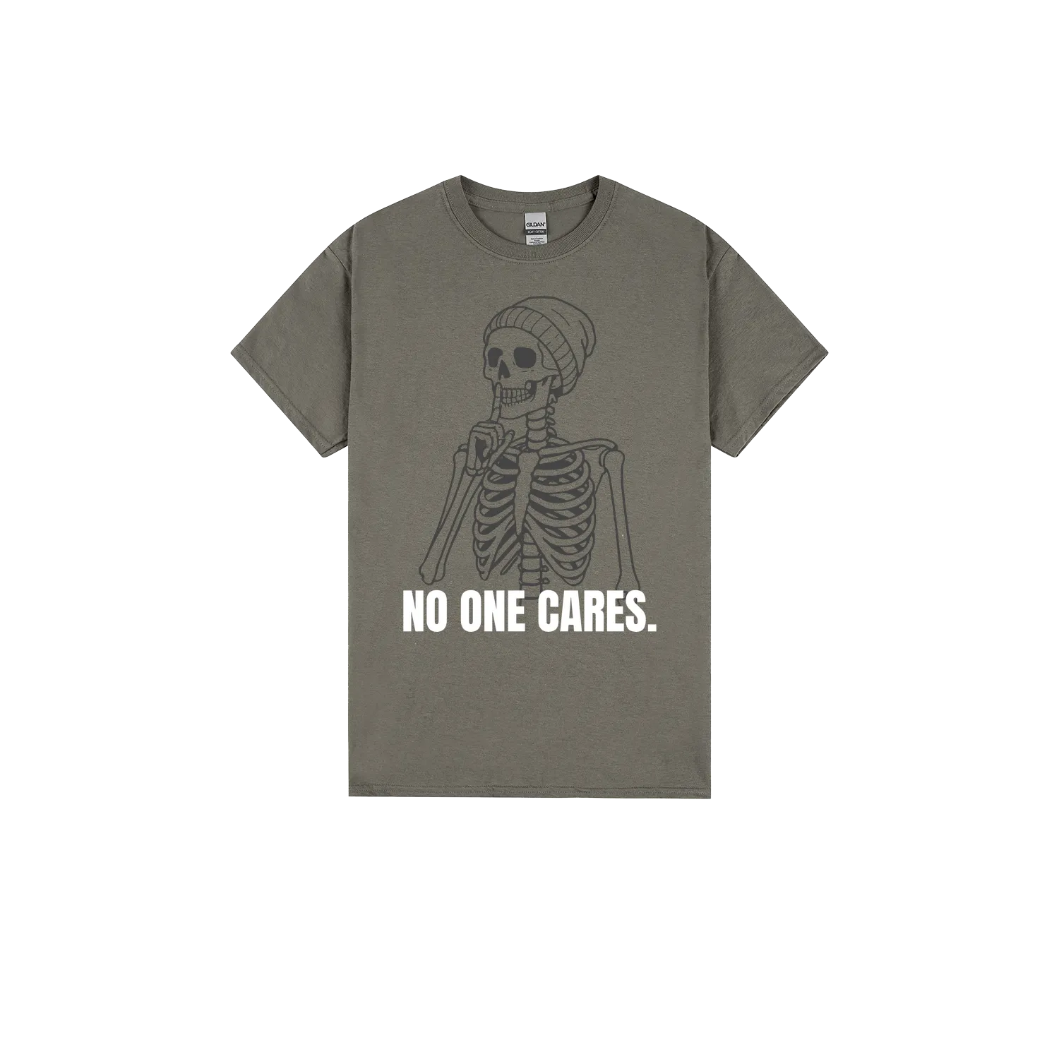 Charcoal front flat lay