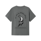Charcoal back flat lay