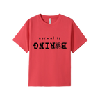Coral Red front flat lay