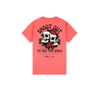 Coral Silk back flat lay