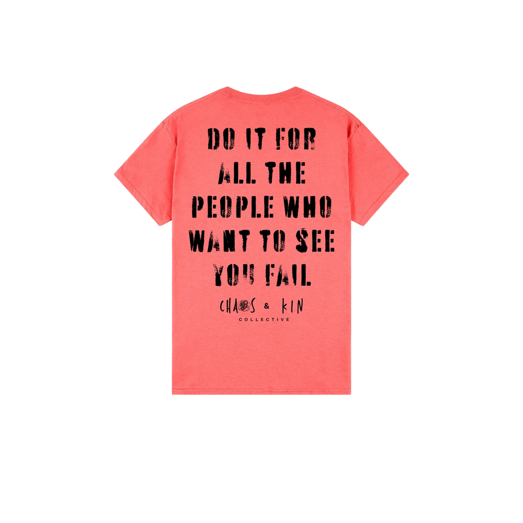 Coral Silk back flat lay