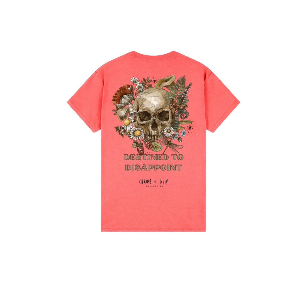 Coral Silk back flat lay