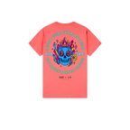 Coral Silk back flat lay