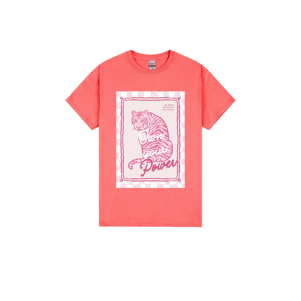 Coral Silk front flat lay