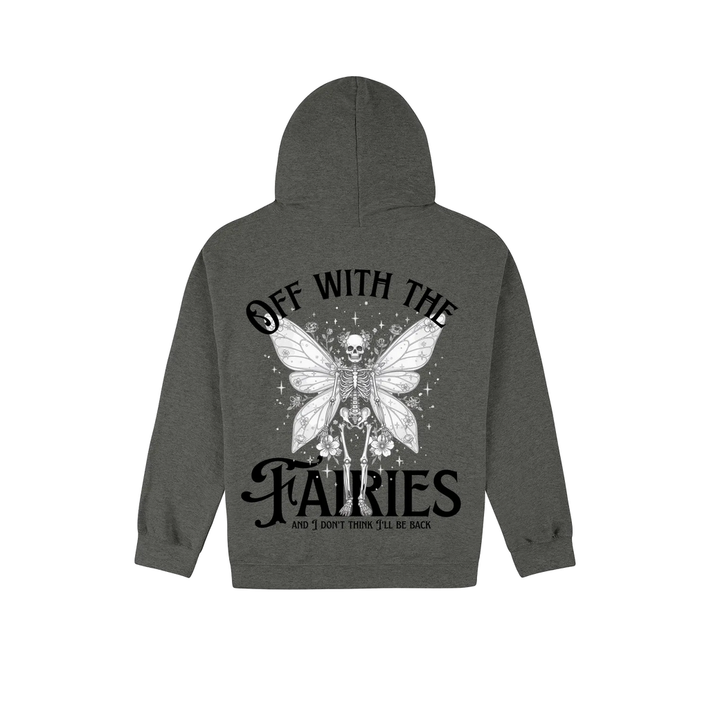 Dark Heather back flat lay