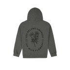 Dark Heather back flat lay