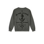 Dark Heather back flat lay