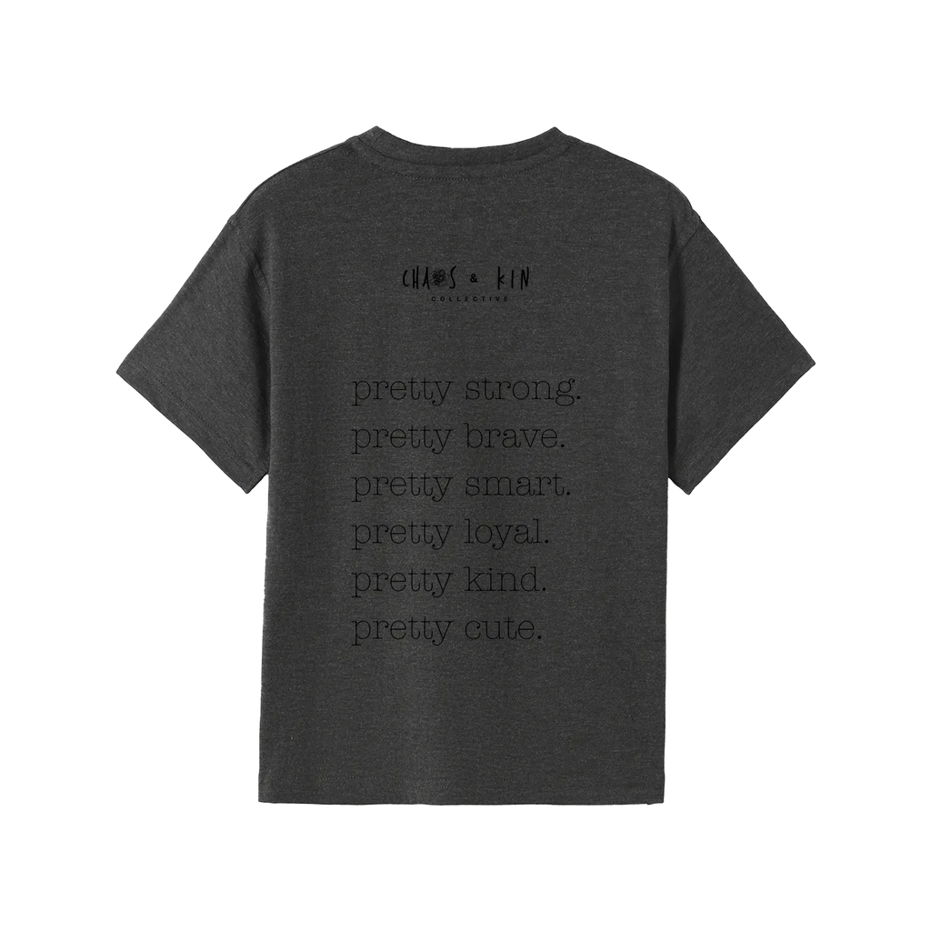 Dark Marle back flat lay